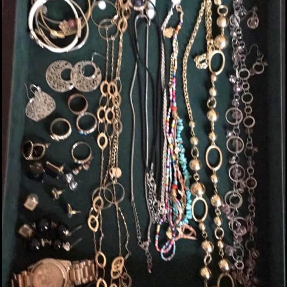 Drawer of costume jewelry